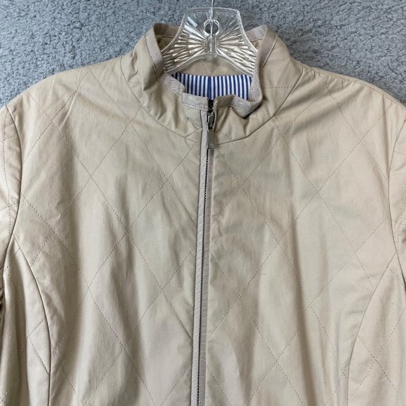 Women's jacket Brooks Brothers Quilted Barn Snap Coat size 8 - Picture 2 of 12